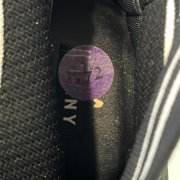 DKNY Sneaker Booties Black with Red Zipper backs Size 8.5 - Picture 6 of 8